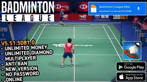 Badminton Legend Mod APK 5.0.5081 [Unlimited money].